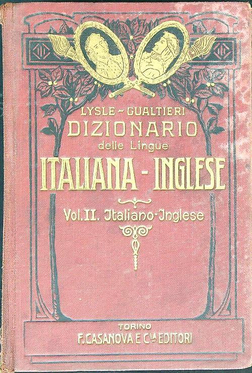 Nuovo dizionario moderno delle lingue italiana e inglese. Vol II - Gualtieri - copertina