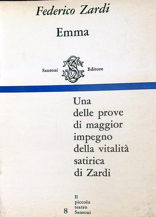 Emma - Federico Zardi - copertina
