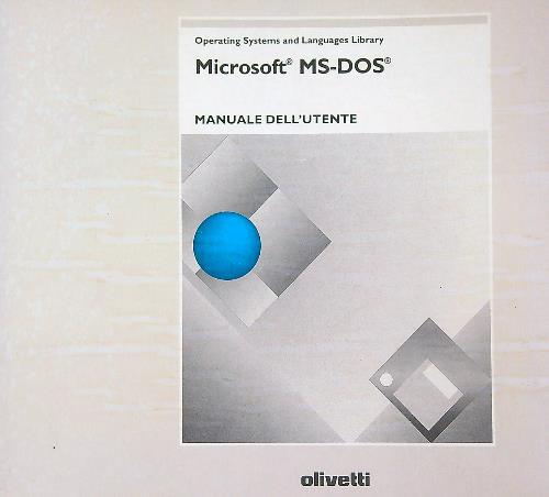 Microsoft MS-DOS Manuale dell'utente - copertina