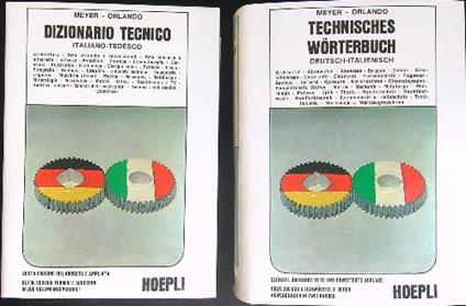 Dizionario tecnico Italiano Tedesco Technisches Worterbuch Deutsch - Italienisch - Meyer - copertina