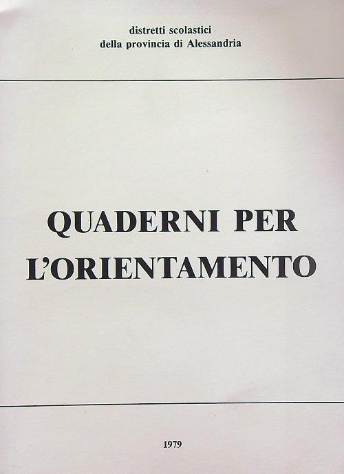 Quaderno per l'orientamento 1979 - copertina