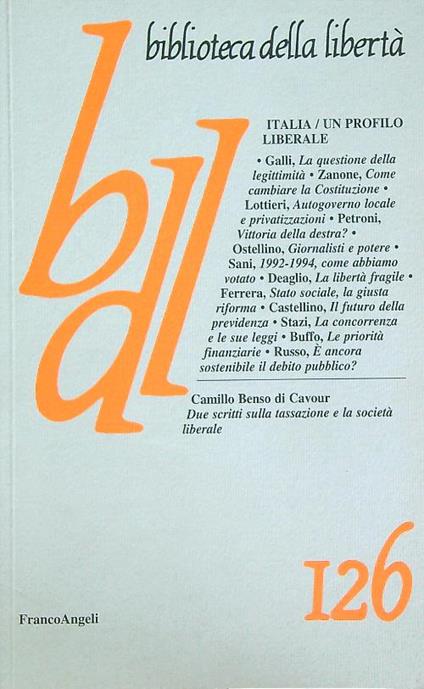 Biblioteca della libertà 126 - copertina