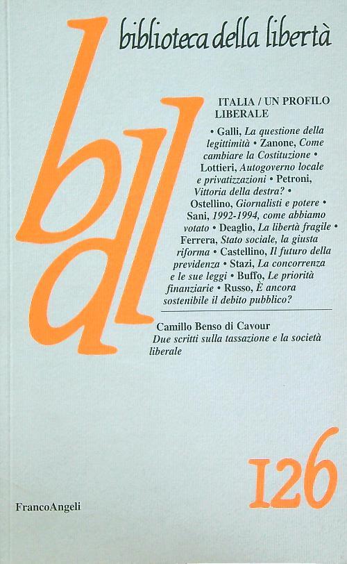 Biblioteca della libertà 126 - copertina