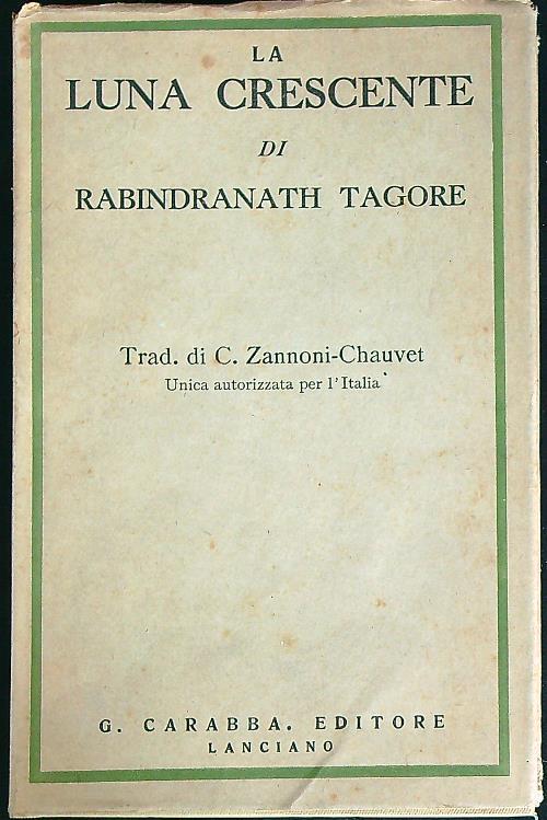 La Luna crescente - Rabindranath Tagore - copertina