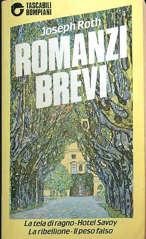 Romanzi brevi - Joseph Roth - copertina