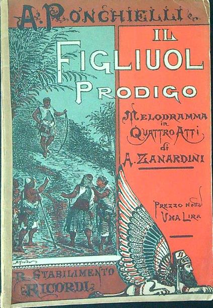 Il  figliuol prodigo - A. Ponchielli - copertina