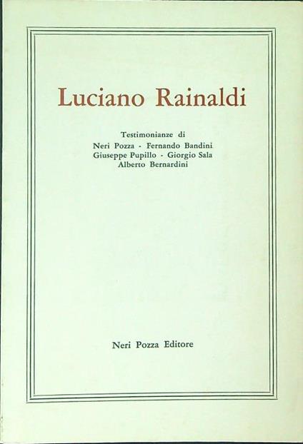 Luciano Rainaldi - copertina