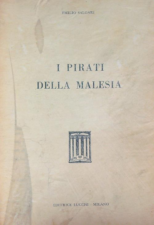 I pirati della Malesia  - Emilio Salgari - copertina