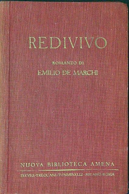 Redivivo - Emilio De Marchi - copertina
