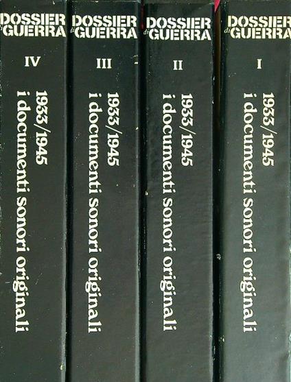 Dossier di guerra 1933/1945. 4vv - copertina