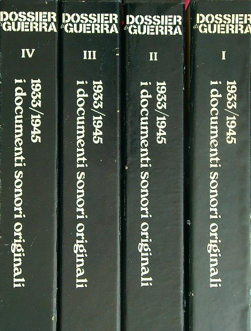 Dossier di guerra 1933/1945. 4vv - copertina