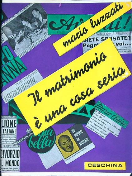 Il matrimonio è una cosa seria - Mario Luzzati - copertina