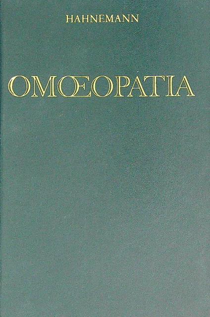 Omoeopatia. Organon dell'arte del guarire - SFC Hahnemann - copertina