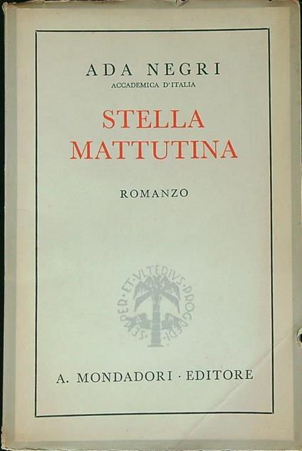 stella mattutina - Ada Negri - copertina