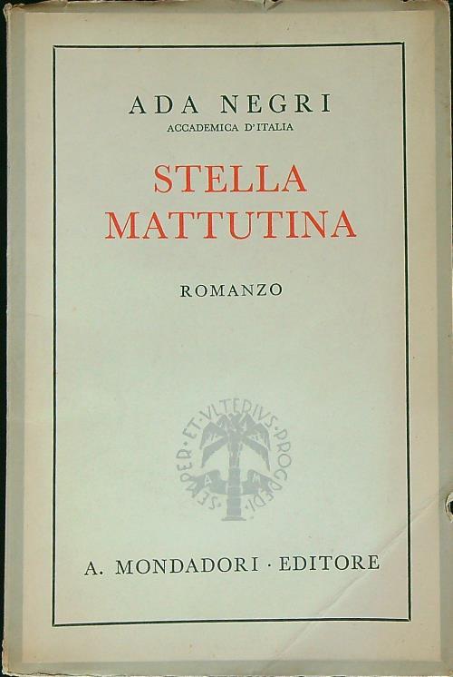 stella mattutina - Ada Negri - copertina