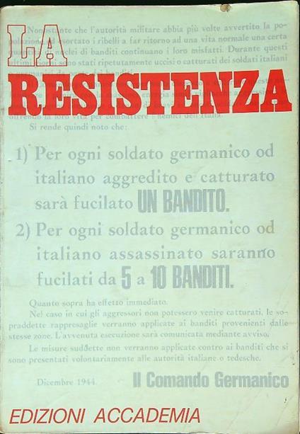La resistenza - a.vv. - copertina