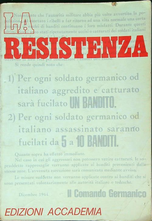 La resistenza - a.vv. - copertina