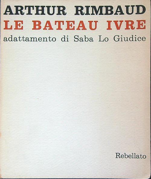 Le Bateau ivre - Arthur Rimbaud - copertina