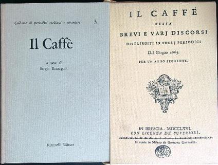 Il Caffè. Volume 3  - copertina