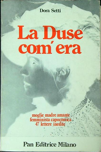 La Duse com'era - Dora Setti - copertina