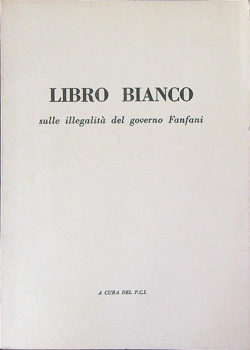 Libro bianco - copertina