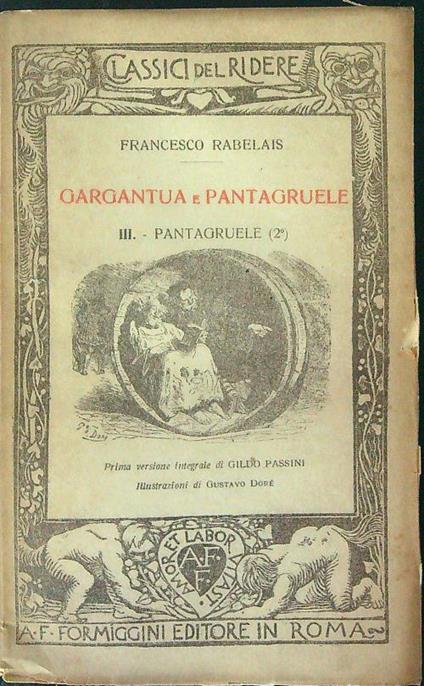 Gargantua e Pantagruele - Francesco Rabelais - copertina
