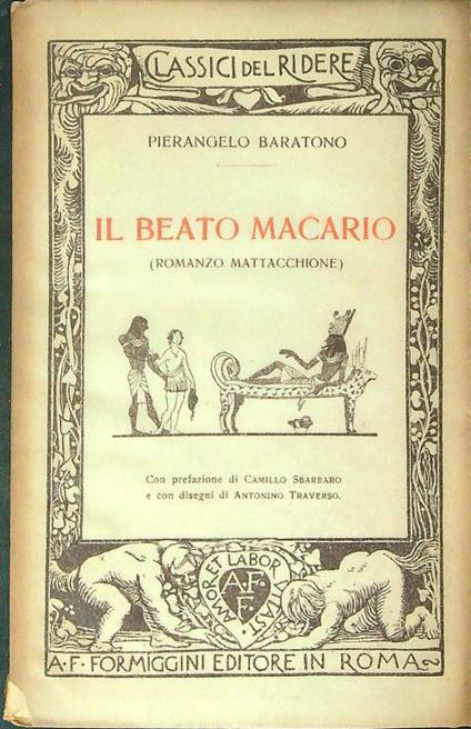Il  beato macario - Pierangelo Baratono - copertina