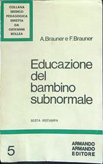 Educazione del bambino subnormale