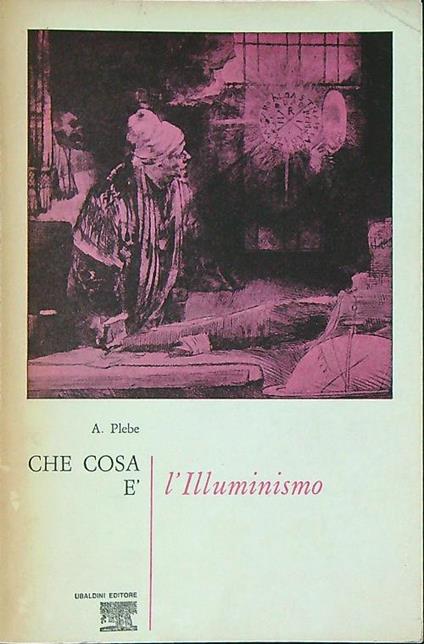 Che cosa è l'illuminismo - Armando Plebe - copertina
