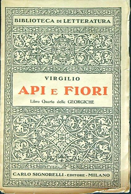 Api e fiori   - Virgilio  - copertina