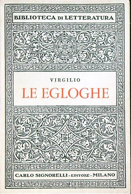 Le egloghe - Virgilio - copertina