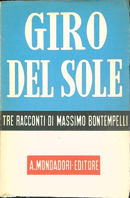 Giro del sole - Massimo Bontempelli - copertina