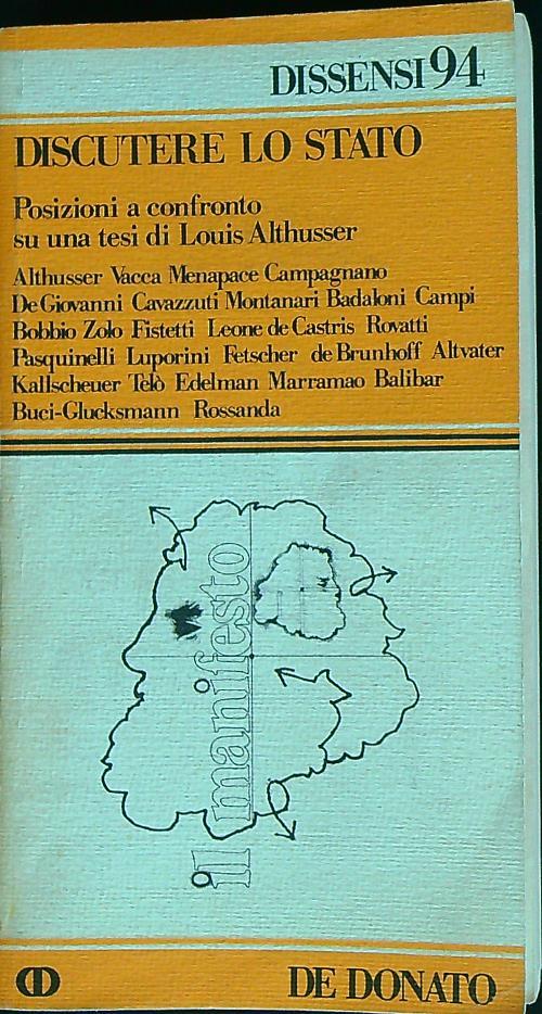 Discutere lo Stato: posizioni a confronto su una tesi di Louis Althusser - copertina