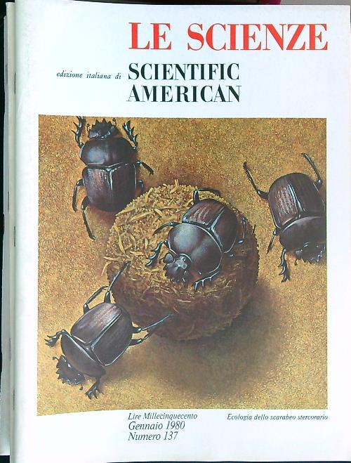 Le Scienze. Ed. It. Scientific American dal n. 137/1980 al n. 157/1981 - copertina