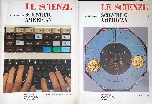 Le Scienze. Ed. It. Scientific American n. 171-172/ 1982 - copertina