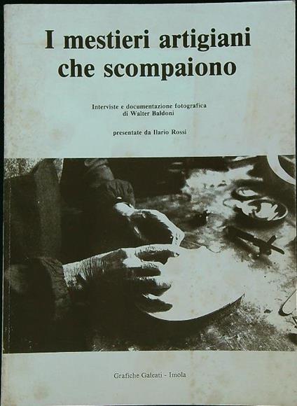 I mestieri artigiani che scompaiono - copertina