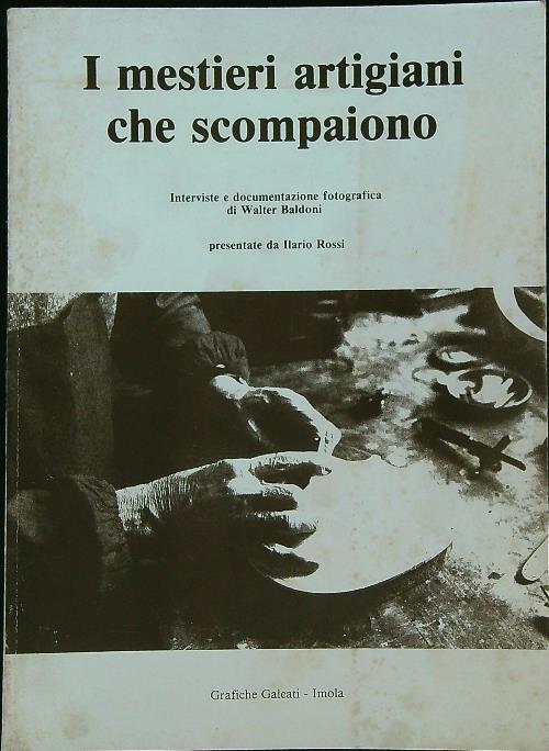 I mestieri artigiani che scompaiono - copertina