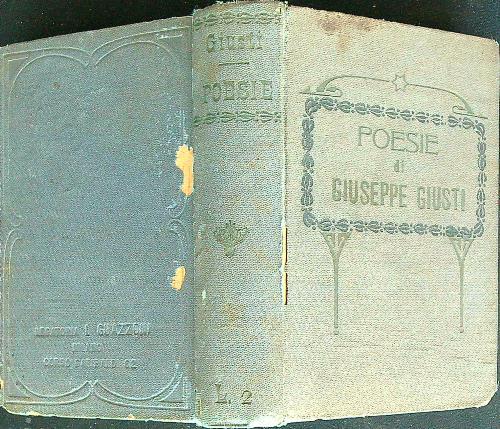 Poesie di Giuseppe Giusti annotate da Pietro Fanfani - Giuseppe Giusti - copertina