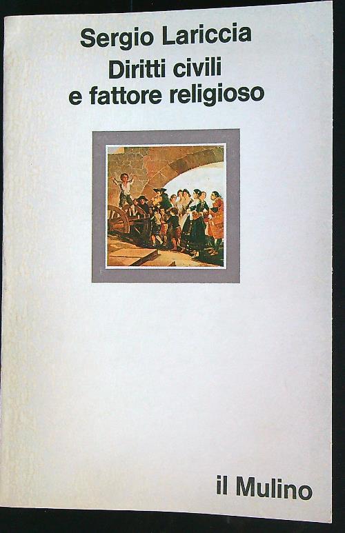 Diritti civili e fattore religioso  - Sergio Lariccia - copertina