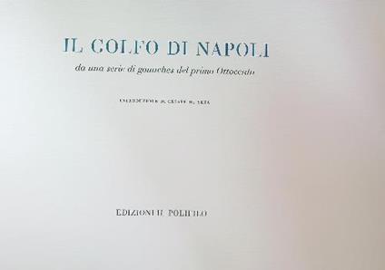 Il golfo di Napoli da una serie di gouaches del primo Ottocento - copertina