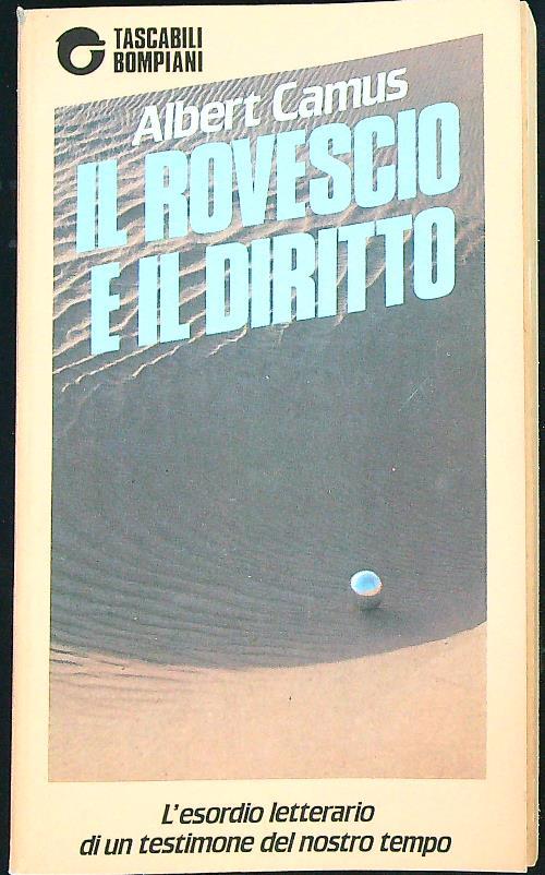 Il rovescio e il diritto  - Albert Camus - copertina