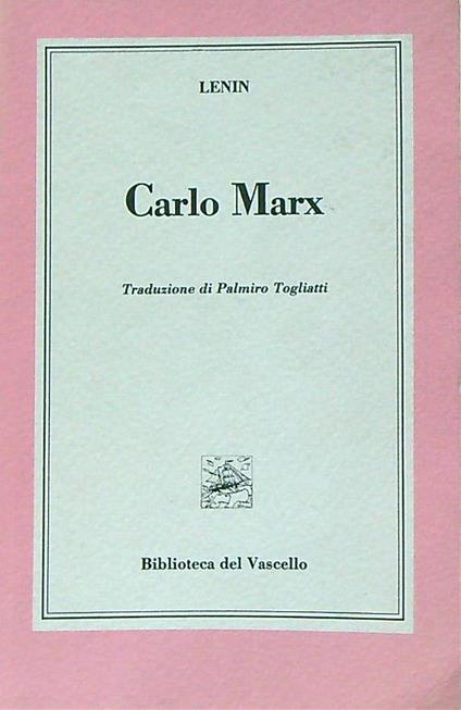 carlo marx - lenin - copertina
