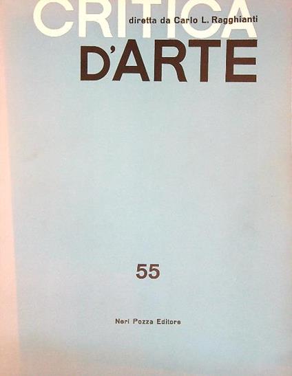 Critica d'arte 55 - copertina