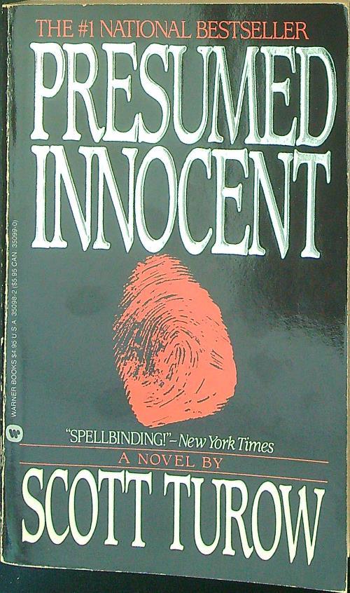 Presumed innocent - Scott Turow - copertina