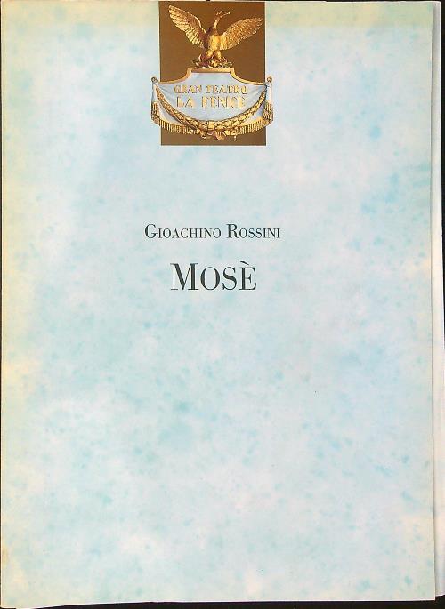 Mosè - Gioachino Rossini - copertina