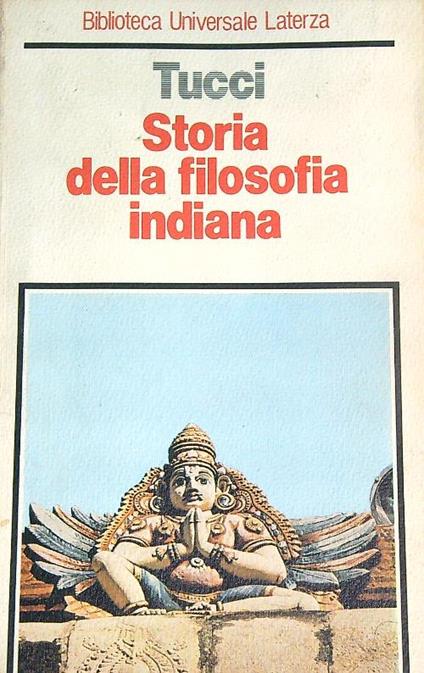 Storia della filosofia indiana - Giuseppe Tucci - copertina