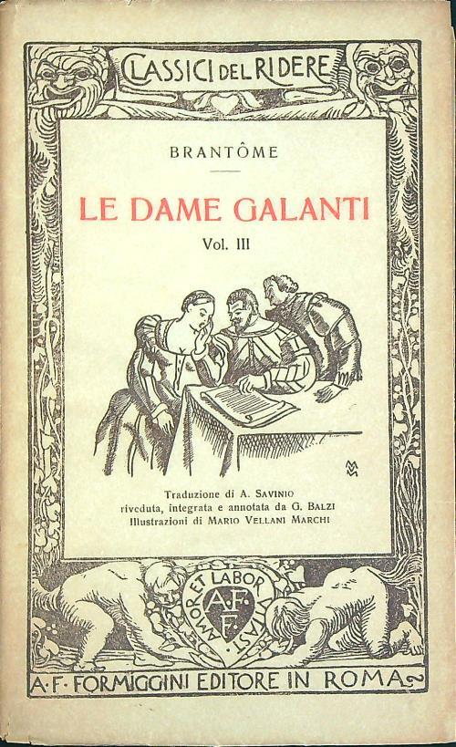 Le dame galanti . Vol 3 - Brantôme - copertina