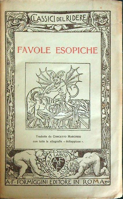 Favole esopiche - Concetto Marchesi - copertina