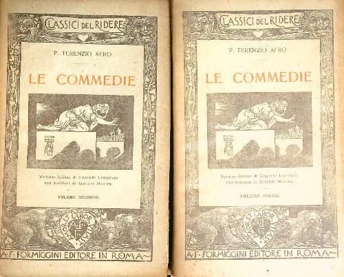 Le commedie. 2VV - P. Afro Terenzio - copertina