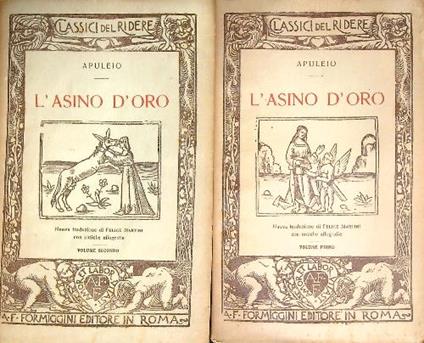 L' asino d'oro. 2vv - Apuleio  - copertina
